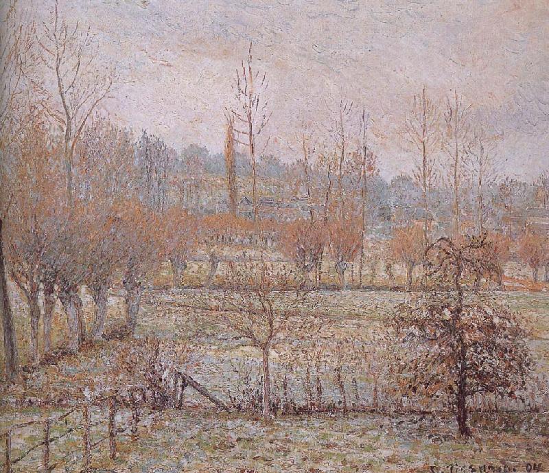 Camille Pissarro Morning frost Spain oil painting art